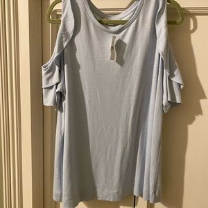 Shoulder cut out sweater